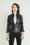 Jasmine-Moto l Noir - Cuir Dimitri